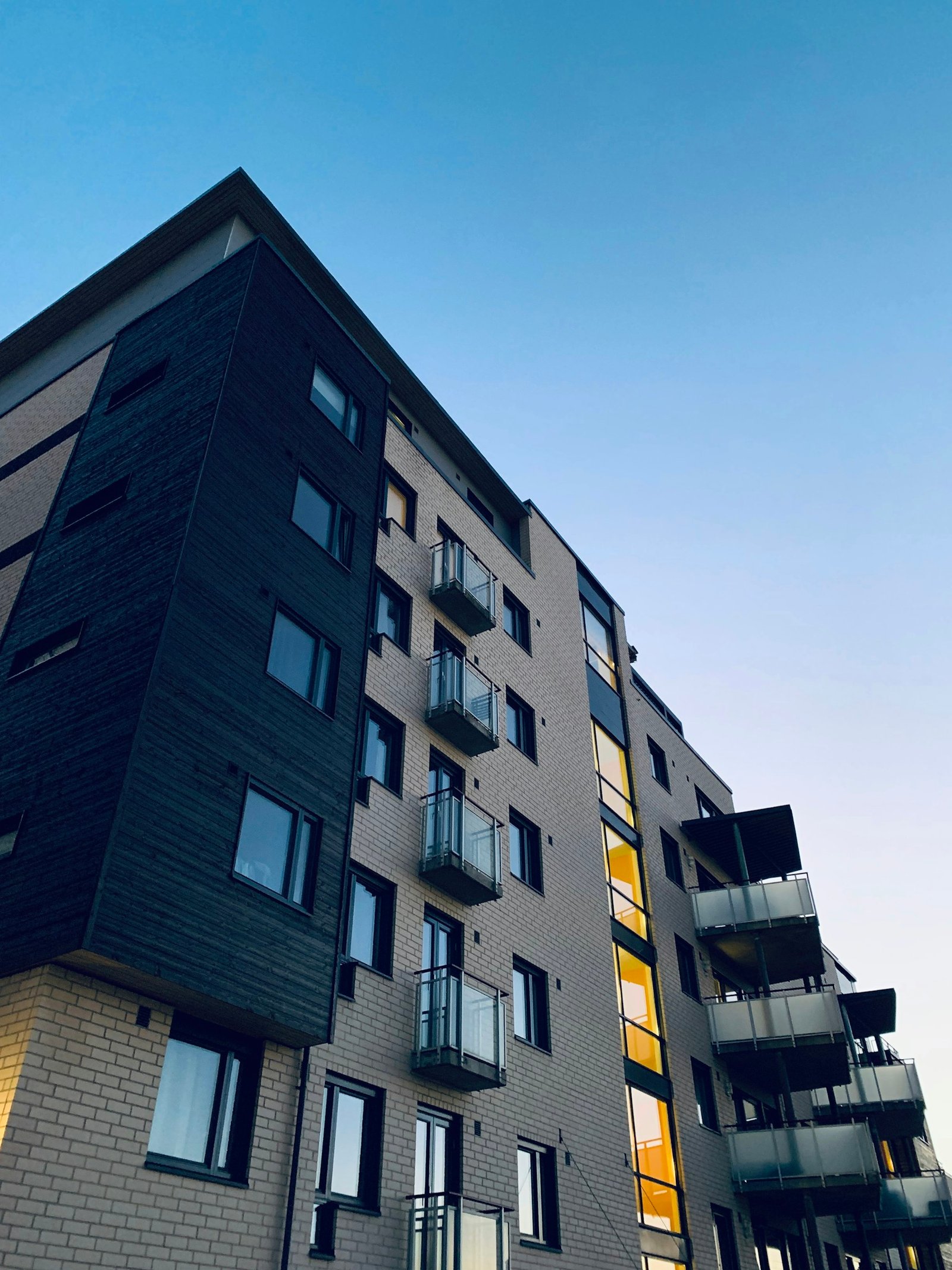 Modern building exterior finished with professional coatings