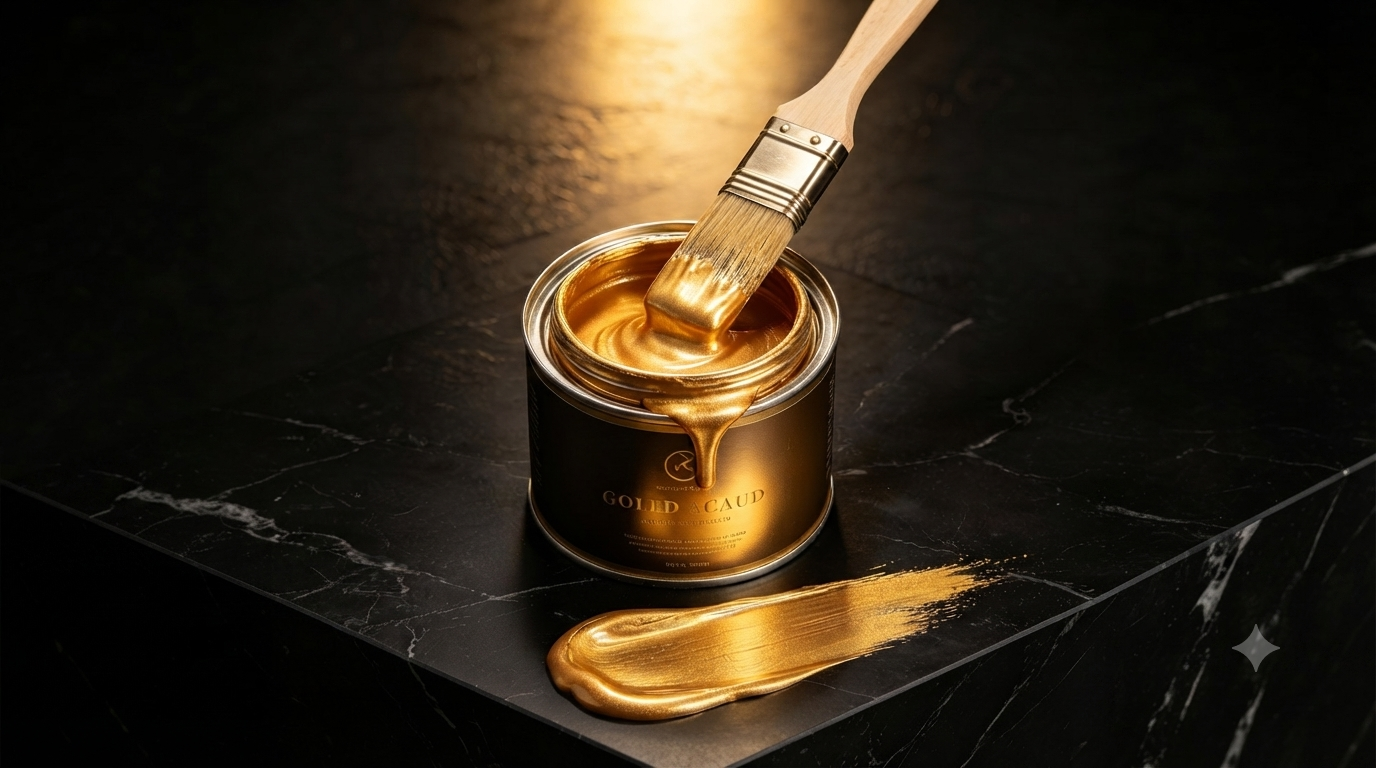 Acrylic Gold Paint and Premium Decorative Metallic Coating (OEM & Export Services)